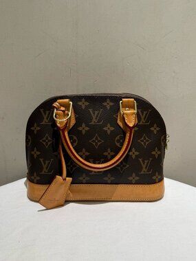 Louis Vuitton Classic Monogram Alma BB Shell Handbag